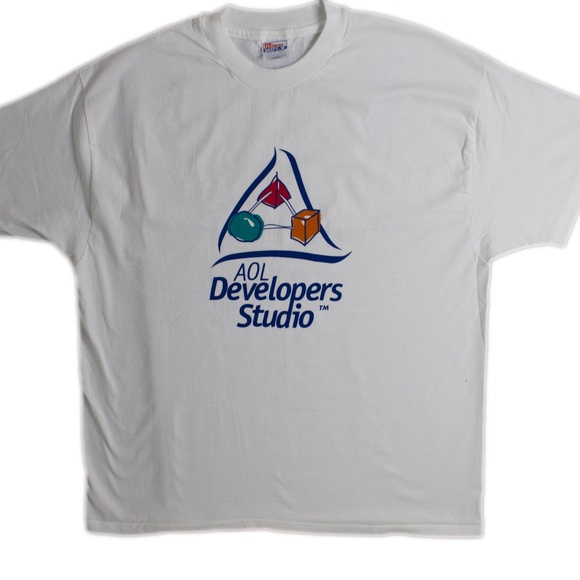 AOL Developer's Studio T-shirt (Late 1990s) NEVER WORN! - Picture 1 of 3